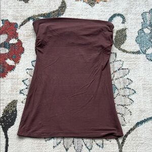 Arden B Rust Strapless Top